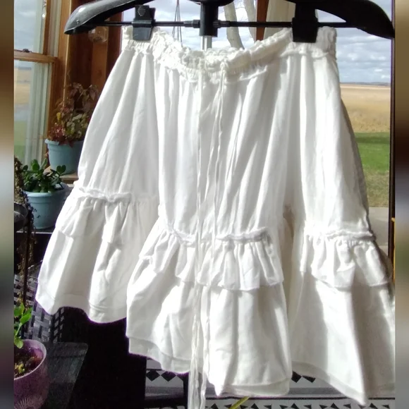 Vintage Abercrombie And Firch White Woman's Size Xs Skirt - Picture 3 of 9